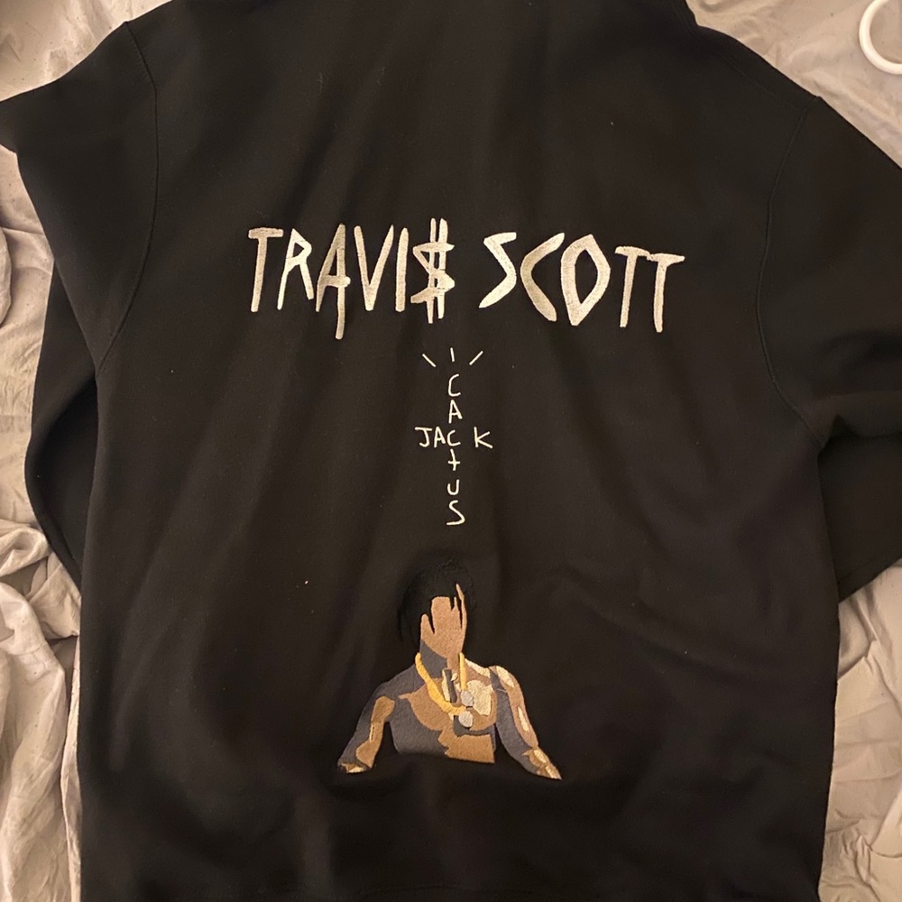 Customized Travis Scott embroidered sweatshirt